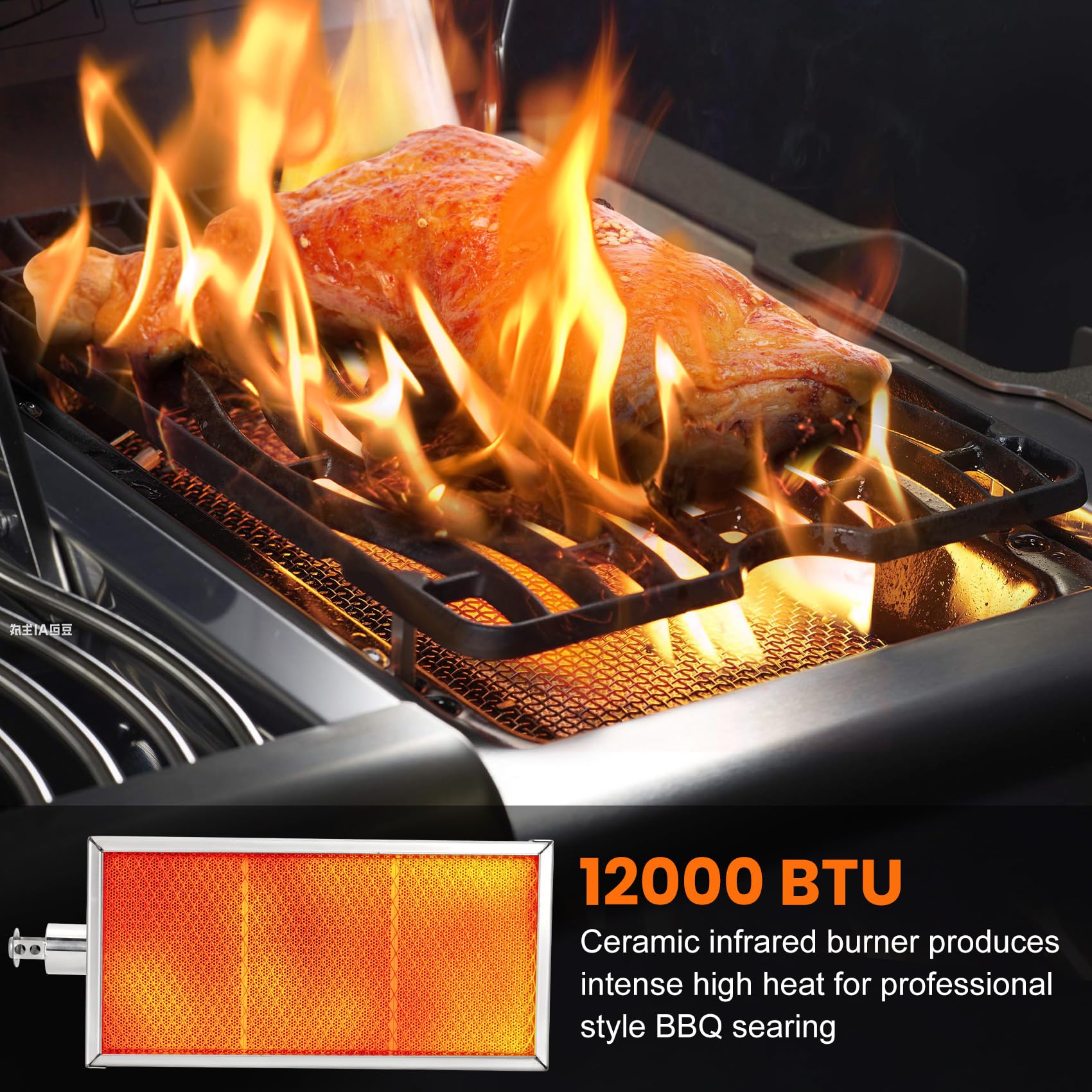 Amazon.com : Anrain Infrared Side Burner for Napoleon Prestige 450